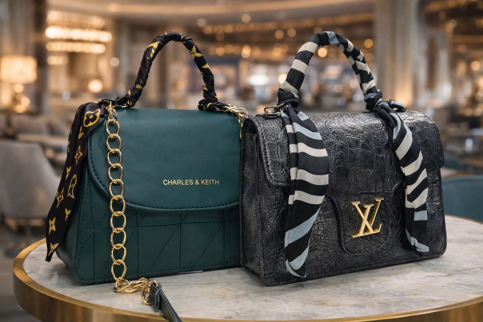 Women Stylish Handbag 2pc Combo